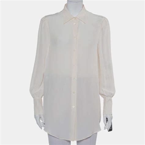 prada cream shirt